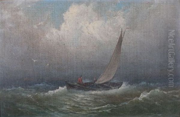 Sailboat At Sea - view 1