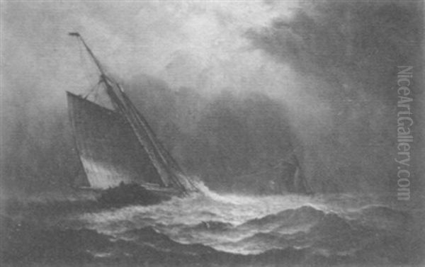 Ship In Rough Seas - view 1