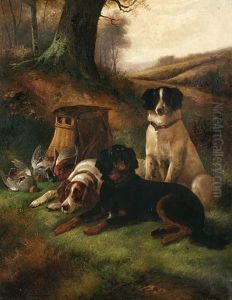 The End Of The Day - Two English And A Gordon Setter The End Of The Day - Two English And A Gordon Setter