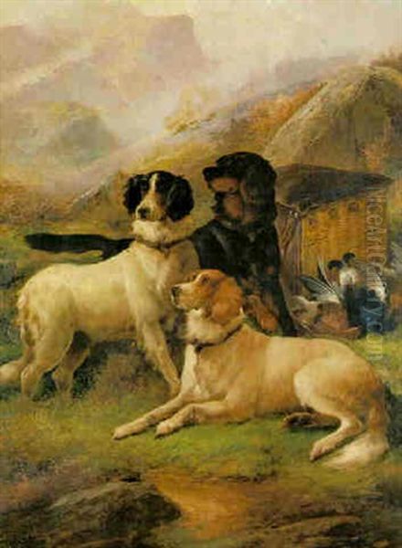 Gun Dogs With The Day's Bag - view 1
