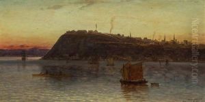 Sailboats In The Harbor by Robert Swain Gifford