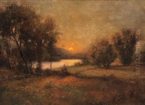 Pasture At Sunset