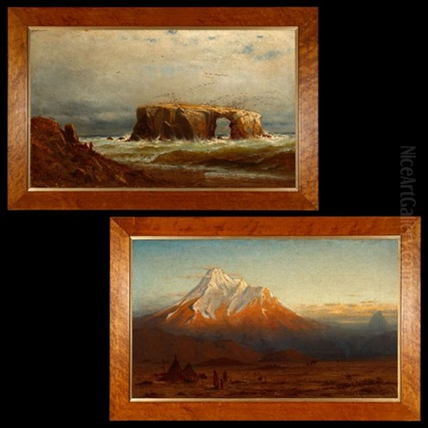 Fisherman On The Coast (+ Indian Encampment; 2 Works) - view 1