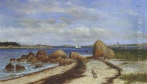 Bord De Mer Dans Les Environs De Boston