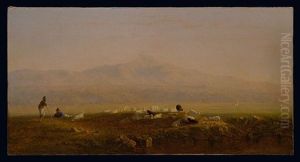 Sunset Behind The Trees by Sanford Robinson Gifford