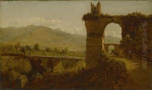 Arch Of Nero At Tivoli From The West by Sanford Robinson Gifford