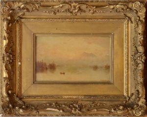 Misty Sunrise On Lake George by Sanford Robinson Gifford