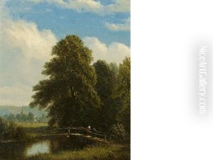 The Darent, Kent, England by Sanford Robinson Gifford