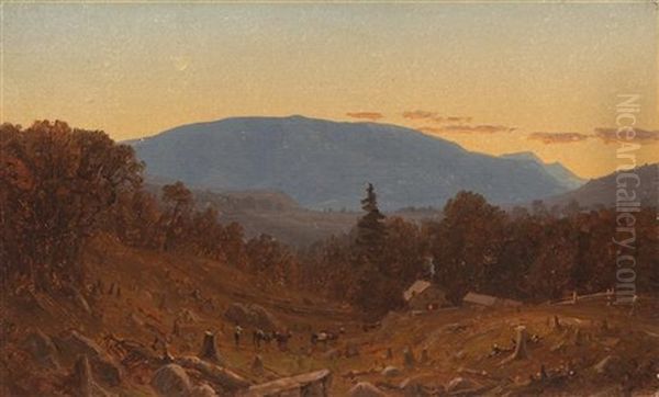 Hunter Mountain At Twilight - view 1