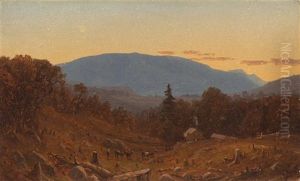 Hunter Mountain At Twilight by Sanford Robinson Gifford