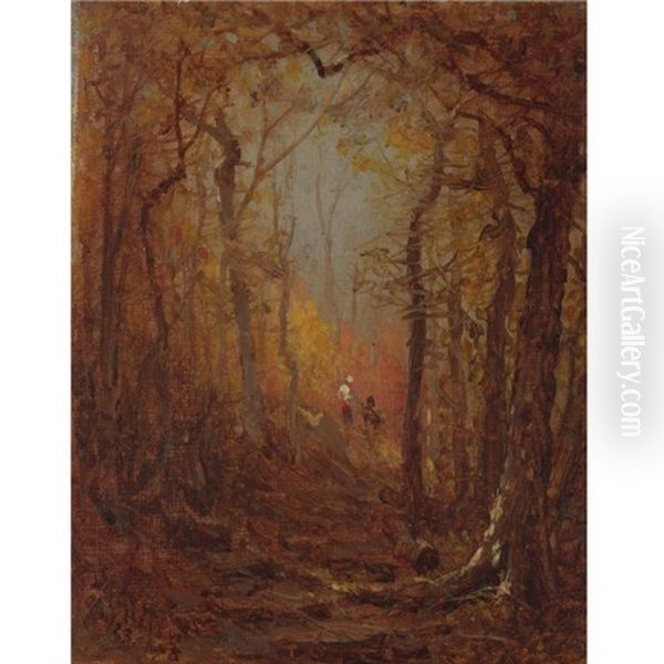 The Woods In Autumn (sketch) - view 1
