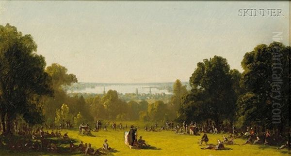 Sunday Prayers (study For Sunday Morning In The Seventh Regiment Camp?) - view 1