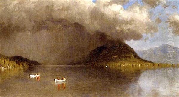 Coming Rain On Lake George (sketch) - view 1
