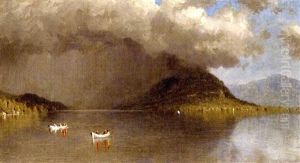 Coming Rain On Lake George (sketch) by Sanford Robinson Gifford
