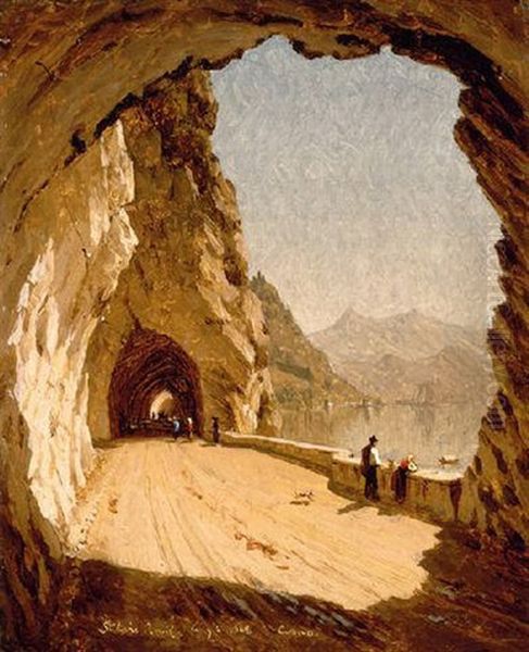 Stelvio Road By Lago Di Como, 1868 - view 1