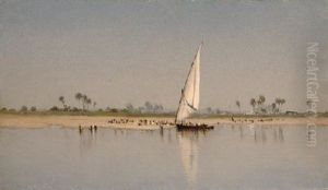 A Sketch On The Nile, 1869 by Sanford Robinson Gifford