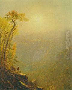 Kauterskill Clove, In The Catskills by Sanford Robinson Gifford