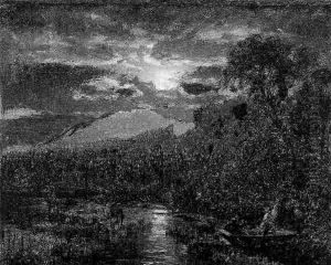 Moonlight Sketch by Sanford Robinson Gifford