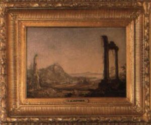 Coastal Vista With Classical Ruins by Sanford Robinson Gifford