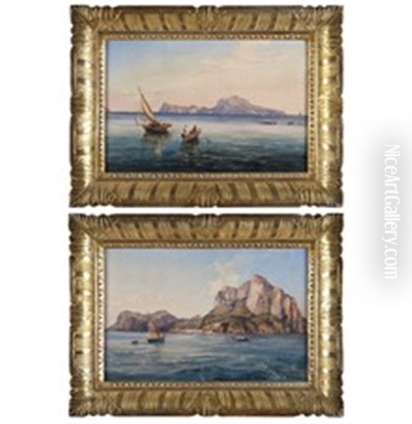 Vedute Dell'isola Di Capri (pair) - view 1