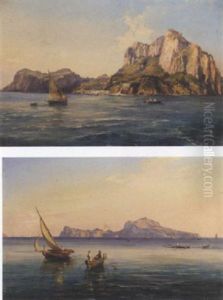 Fishing Craft Off The Island Of Capri