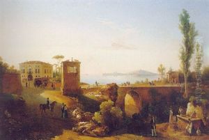 A Neapolitan Coastal Landscape by Ercole Gigante
