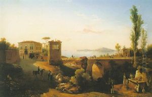 Neapolitan Coastal Landscape by Ercole Gigante