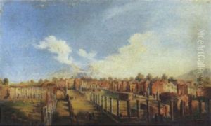 Veduta Di Pompei by Gaetano Gigante
