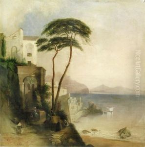 Bay Of Naples by Giacinto Gigante