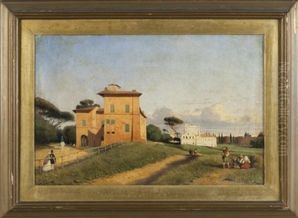 Paesaggio Animato Con Ville - view 1