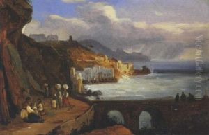 Veduta Di Amalfi by Giacinto Gigante