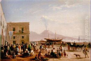 View Of The Bay Of Naples From The Margellina