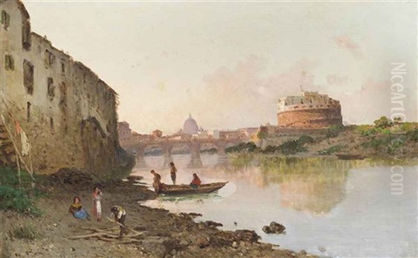 The Tiber At The Castel Sant Angelo - view 1