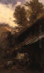 Rustico Con Contadinella by Eugenio Gignous