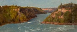 Rapids At Niagara Falls by Regis Francois Gignoux