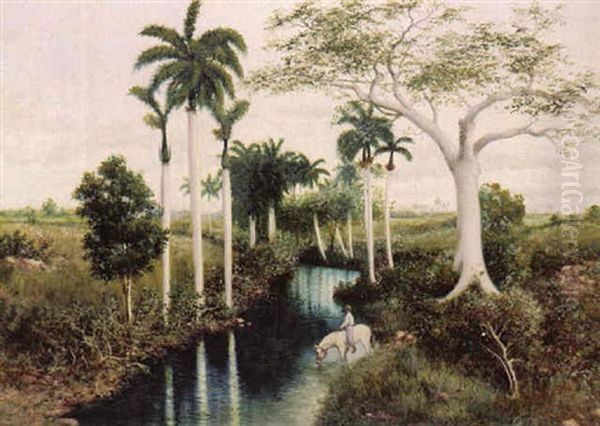 Paisaje Con Campesino - view 1