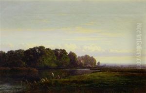 Evening On The Thames by Arthur Gilbert