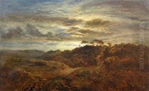 Night Near Crockham Hill, Surrey by Arthur Gilbert