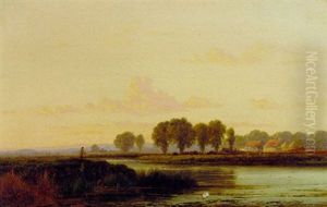 Evening On The Thames by Arthur Gilbert