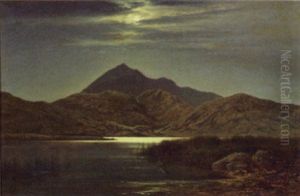 Night - Snowden From Llyn Flynnon by Arthur Gilbert