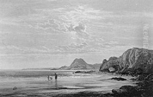 A Fine Summer's Day On The Coast Near Tenby by Arthur Gilbert
