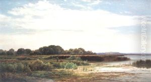 A Bright Day On The Thames by Arthur Gilbert