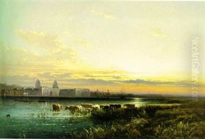 Greenwich From The Isle Of Dogs