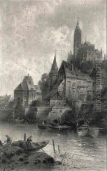 Mittelalterliche Stadt Am Flus - view 1