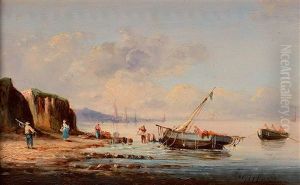 Le Retour De La Peche by Pierre Julien Gilbert