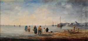 La Peche (pair) by Pierre Julien Gilbert