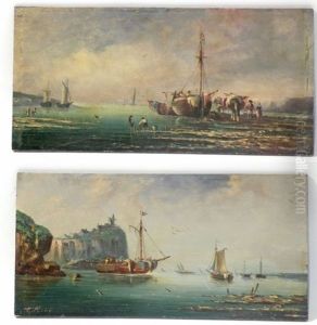 Retours De Peche (2 Works) by Pierre Julien Gilbert