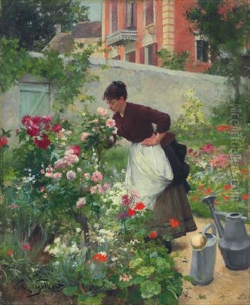 Une Jardiniere Avec Des Fleurs - view 1