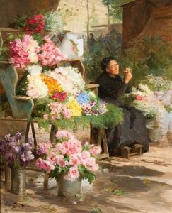 Le Marchande De Fleurs by Victor Gabriel Gilbert