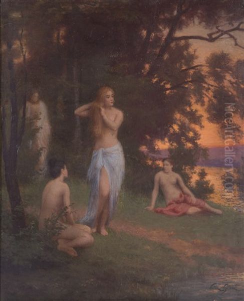 Bathers By The Lake - view 1